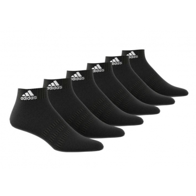 adidas Sport Socks Ankle Cushioned Ankle-length black - 6 pairs